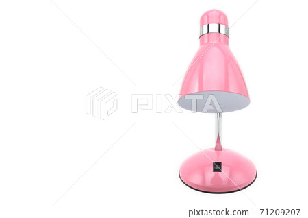 Table lamp in red on an isolated background 71209207