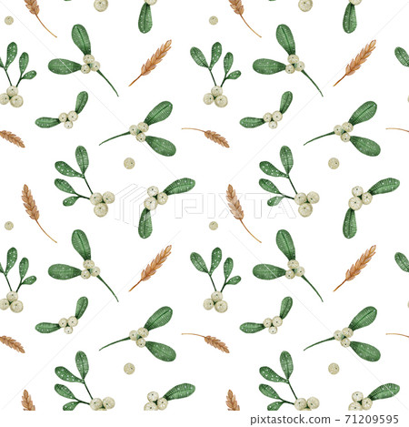 Christmas watercolor seamless pattern Christmas watercolor seamless pattern 71209595