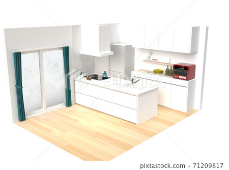 White kitchen 3DCG White kitchen 3DCG 71209817
