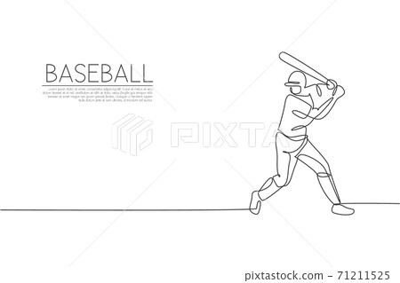 Baseball player making a hit Royalty Free Vector Clip Art