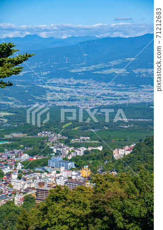 View from Takane Observatory, Ikaho Onsen Town, Akagiyama, Shibukawa City View from Takane Observatory, Ikaho Onsen Town, Akagiyama, Shibukawa City 71212683