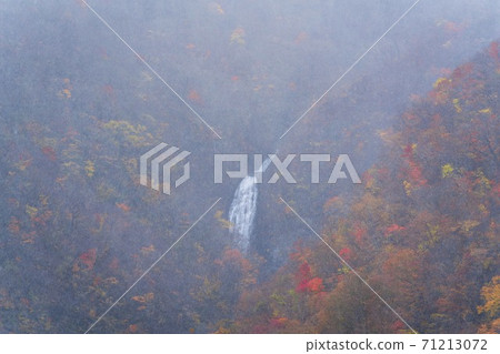 Scenery of Miyagi Zao Takimidai where hail falls, Zao Town, Miyagi Prefecture 71213072