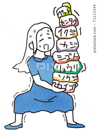 A difficult woman who is entrusted with all housework and childcare A difficult woman who is entrusted with all housework and childcare 71213344