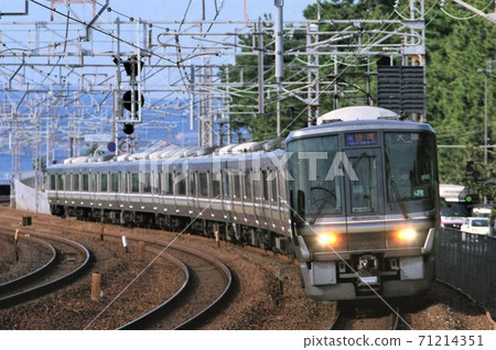 JR West 223 series rapid train JR West 223 series rapid train 71214351