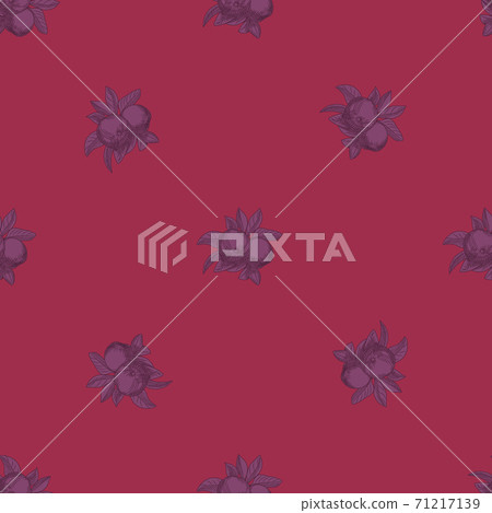 Apples seamless pattern on pink background. Vintage botanical wallpaper. Apples seamless pattern on pink background. Vintage botanical wallpaper. 71217139