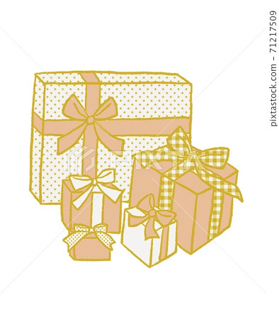 Christmas present box illustration Christmas present box illustration 71217509