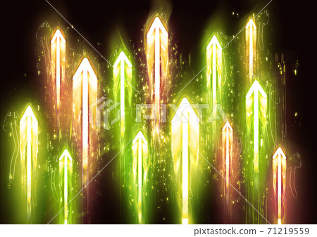 Multiple abstract light arrows - Stock Illustration [71219559] - PIXTA