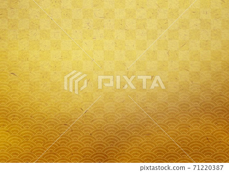 New Year's card water crest and lattice New Year's card water crest and lattice 71220387