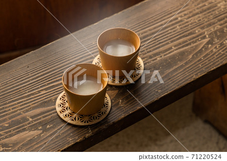 Amazake sweet alcoholic drink made from sake 71220524