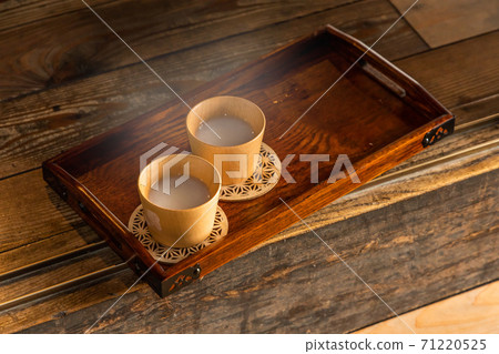 Amazake sweet alcoholic drink made from sake 71220525