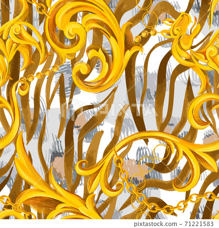 Baroque style seamless pattern Baroque style seamless pattern 71221583