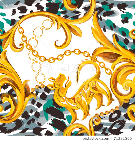 Baroque style seamless pattern Baroque style seamless pattern 71221590