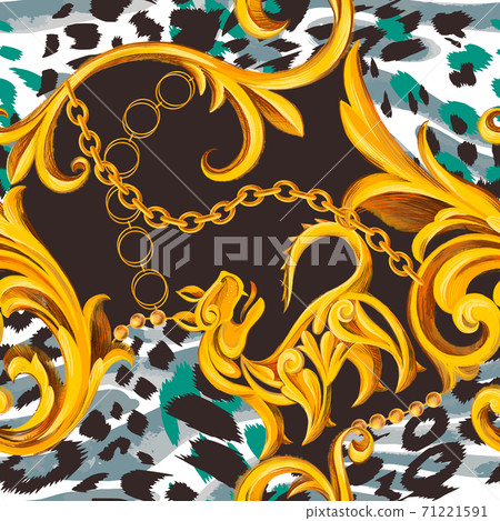 Baroque style seamless pattern Baroque style seamless pattern 71221591