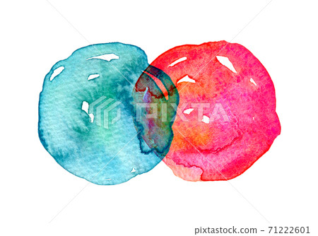 Background material watercolor texture rainbow gradation Background material watercolor texture rainbow gradation 71222601