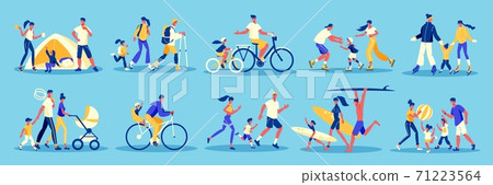 Family Holidays Icon Set 71223564