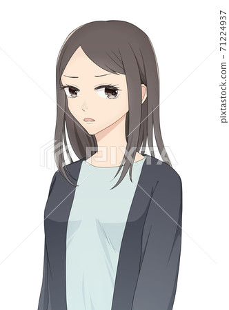 Female bust up office casual moody 71224937