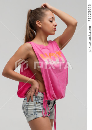 Slim brunette lady in underwear Slim brunette lady in underwear 71225966