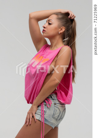 Slim brunette lady in underwear Slim brunette lady in underwear 71225969