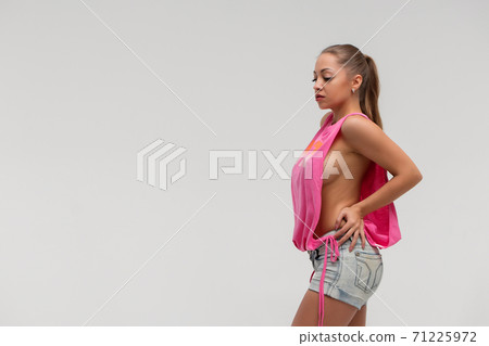 Slim brunette lady in underwear Slim brunette lady in underwear 71225972