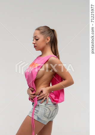 Slim brunette lady in underwear Slim brunette lady in underwear 71225977