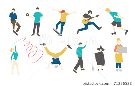 Illustration of a moving person_005 Illustration of a moving person_005 71226528