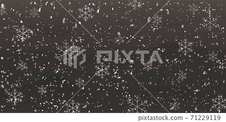 Snow background material - Stock Illustration [71229119] - PIXTA