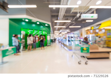 Abstract Blur image background of light bokeh in shopping mall or Department Store. Abstract Blur image background of light bokeh in shopping mall or Department Store. 71229126