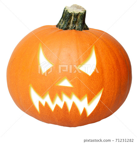 Isolated Halloween pumpkin Isolated Halloween pumpkin 71231282