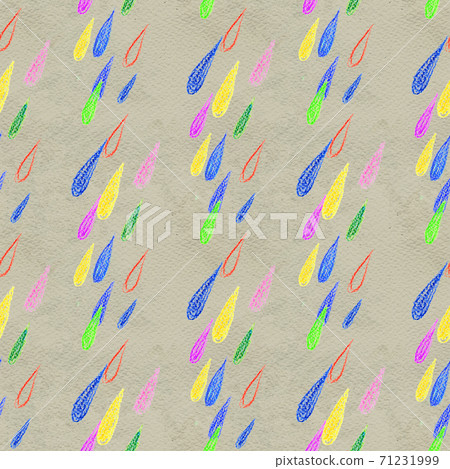 Coloful rain drops seamless pattern 71231999
