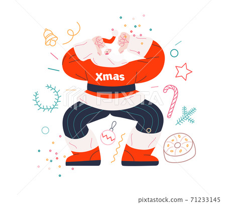 Dancing Santa - Christmas and New Year party Dancing Santa - Christmas and New Year party 71233145