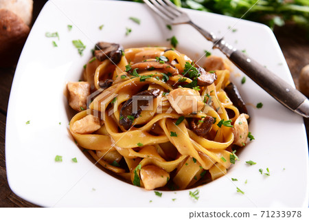 Pasta with porcini mushrooms Pasta with porcini mushrooms 71233978