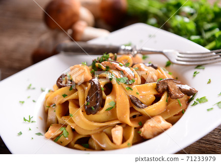 Pasta with porcini mushrooms Pasta with porcini mushrooms 71233979
