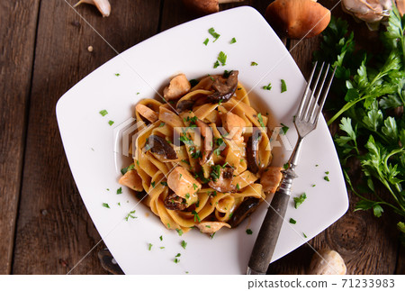 Pasta with porcini mushrooms Pasta with porcini mushrooms 71233983