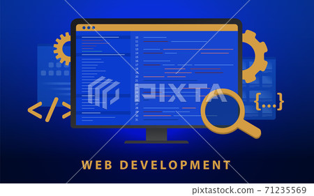 Web Development, programming and coding concept 71235569