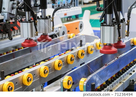 the drilling and welding machine is located in the wood the drilling and welding machine is located in the wood 71236494