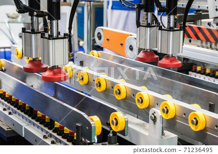 the drilling and welding machine is located in the wood the drilling and welding machine is located in the wood 71236495