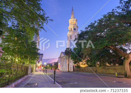 Charleston, South Carolina, USA in the French Quarter. Charleston, South Carolina, USA in the French Quarter. 71237335