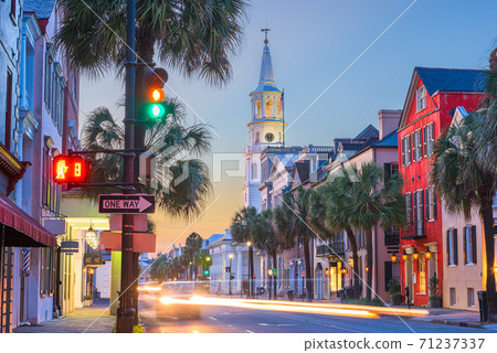 Charleston, South Carolina, USA in the French Quarter. 71237337
