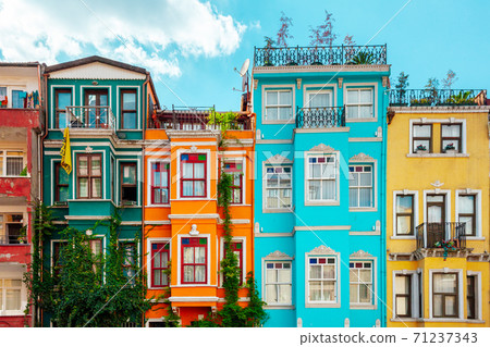 Colourful houses in Balat, Istanbul Colourful houses in Balat, Istanbul 71237343