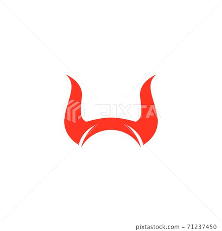 Devil horn Vector icon Devil horn Vector icon 71237450