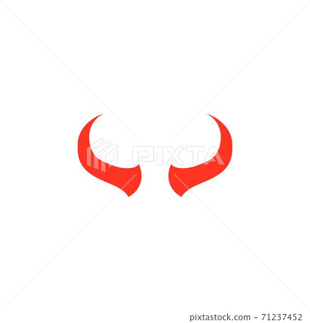 Devil horn Vector icon Devil horn Vector icon 71237452