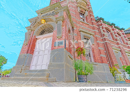 [Anime style] Summer in Morioka Bank of Iwate Red Brick Building 71238296