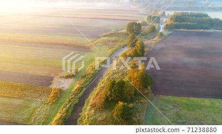 Aerial wiev of natural river Aerial wiev of natural river 71238880
