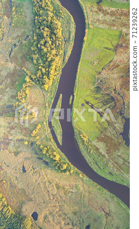 Aerial wiev of natural river 71239262