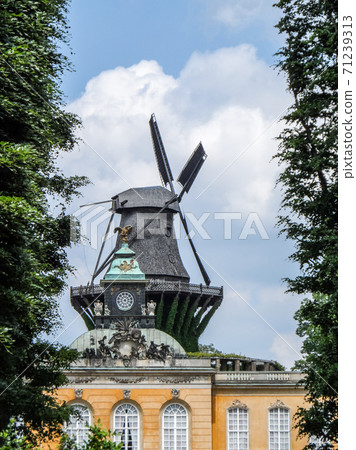 Windmill in Sanssouci palace, Potsdam Germany 71239313
