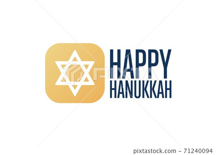 Happy Hanukkah. Holiday concept. Template for background, banner, card, poster with text inscription Happy Hanukkah. Holiday concept. Template for background, banner, card, poster with text inscription 71240094