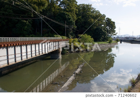JR赤穗線莊內川橋涼 JR赤穗線莊內川橋涼 71240602