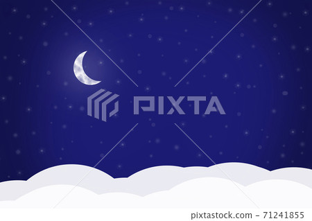 Christmas background with crescent Christmas background with crescent 71241855