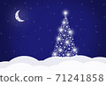 Christmas background with Christmas tree 71241858