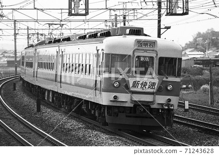 鐵路關西新快速急流藍線1980 JNR昭和不間斷大阪153系列 鐵路關西新快速急流藍線1980 JNR昭和不間斷大阪153系列 71243628